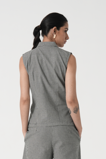 Bespoke Waistcoat – Black Checks